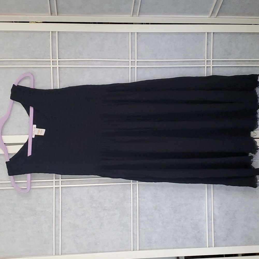Klozlyne Tank Solid Black Dress